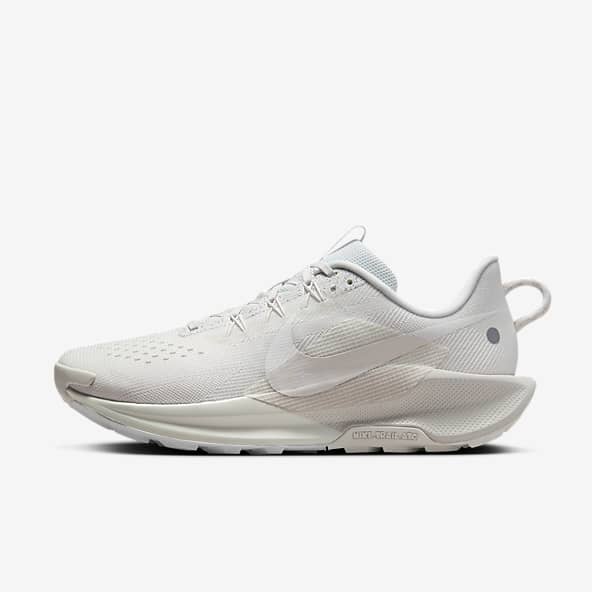 All white nike runners top